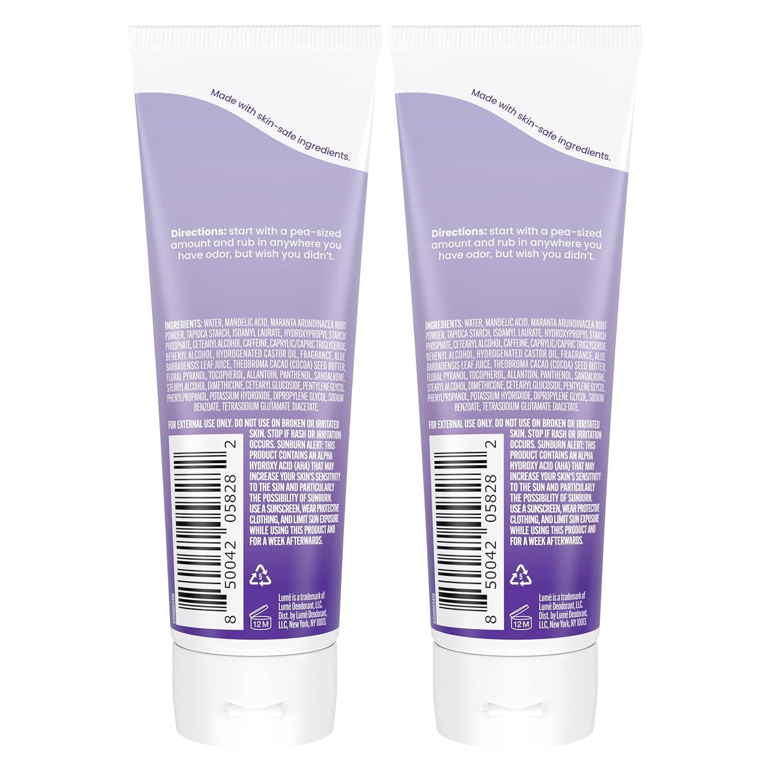 image:imageLume Whole Body Deodorant Invisible Cream Tube 72 Hour Odor Control Aluminum Free Baking Soda Free Skin Safe 30 ounce Soft PowderSoft Powder