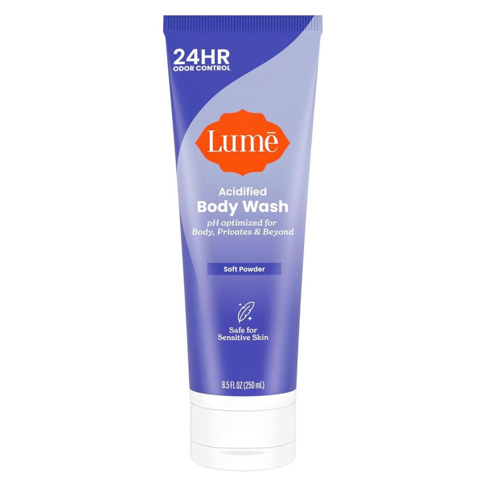 image:imageLume Acidified Body Wash  24 Hour Odor Control  Removes Odor Better than Soap  Moisturizing Formula  Formulated Without SLS or Parabens  OBGYN Developed  85 ounce UnscentedSoft Powder
