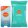 Lume Whole Body Deodorant – Smooth Solid Stick & Flushable Deodorant Wipes – Doctor Developed – Aluminum Free, Baking Soda Free, Skin Loving – 2.6 Ounce (Soft Powder) 15 Count Wipes (Cool Cucumber)(Unscented & Cool Cucumber)