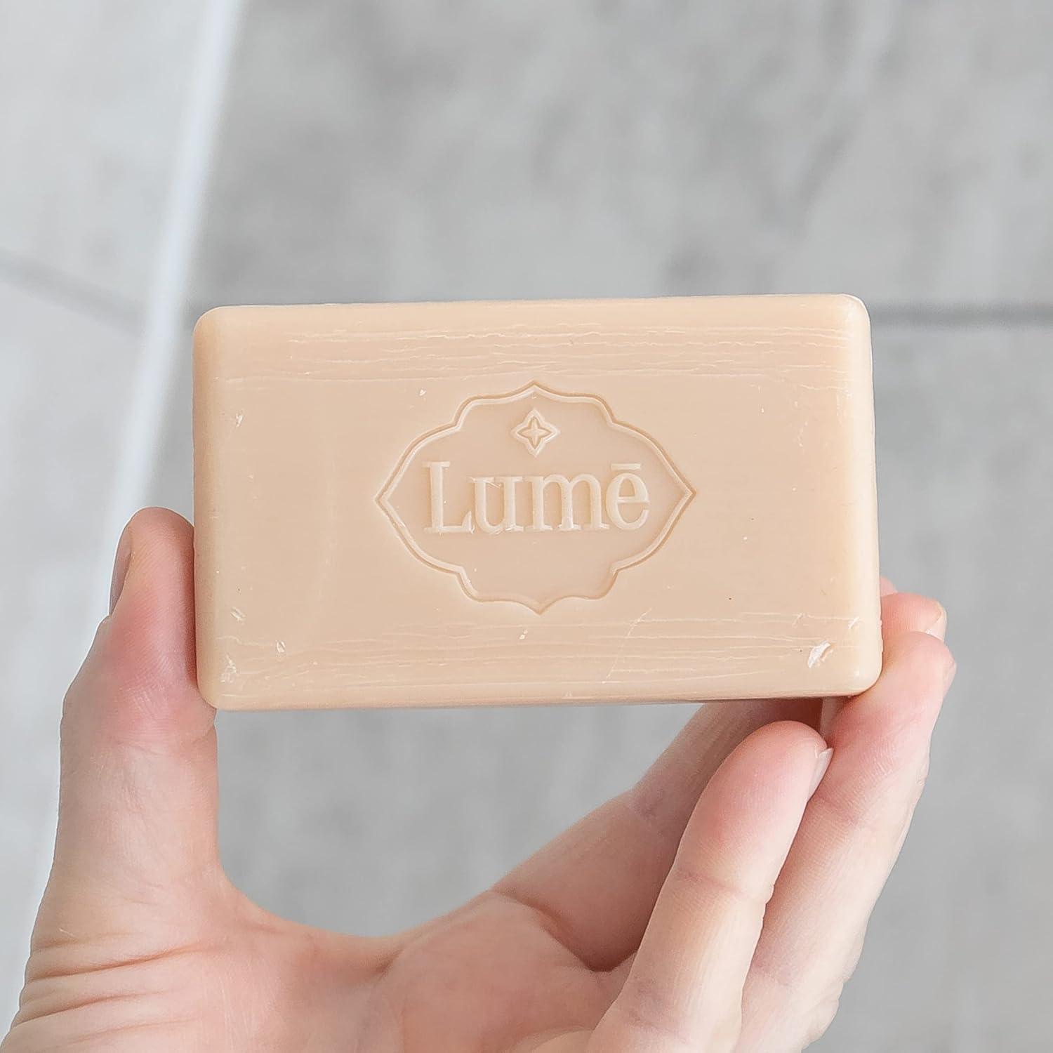 image:imageLume Triple Milled Bar Soap Rich Moisture amp Gentle Cleansing Paraben Free Phthalate Free Skin Safe 5 ounce Pack of 4 Peony RoseUnscented