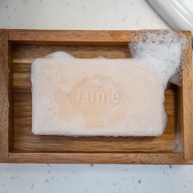 image:imageLume Triple Milled Bar Soap Rich Moisture amp Gentle Cleansing Paraben Free Phthalate Free Skin Safe 5 ounce Pack of 4 Peony RoseUnscented