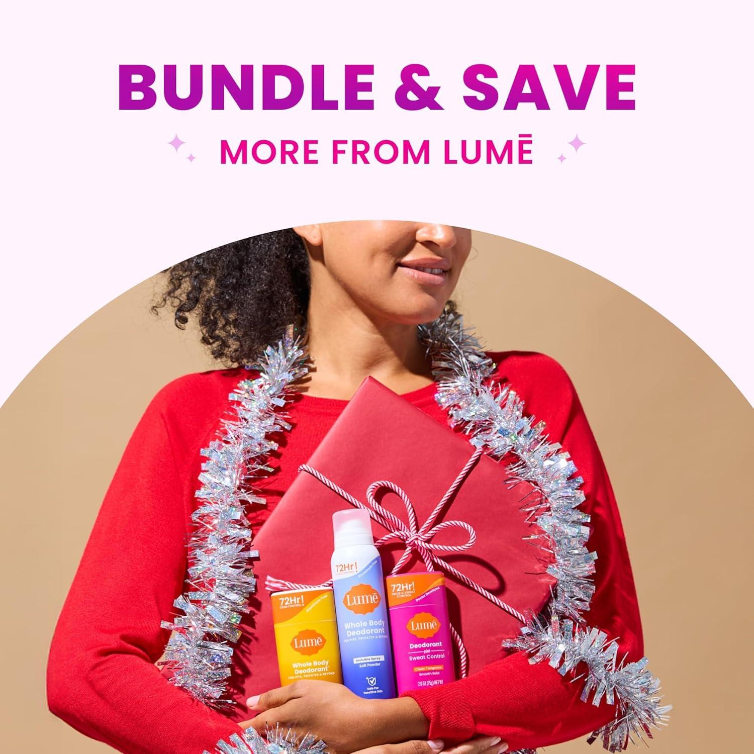 image:imageLume Whole Body Deodorant Invisible Cream Stick 72 Hour Odor Control Aluminum Free Baking Soda Free Skin Safe 22 Ounce Pack of 2 Minted CucumberFresh Alpine