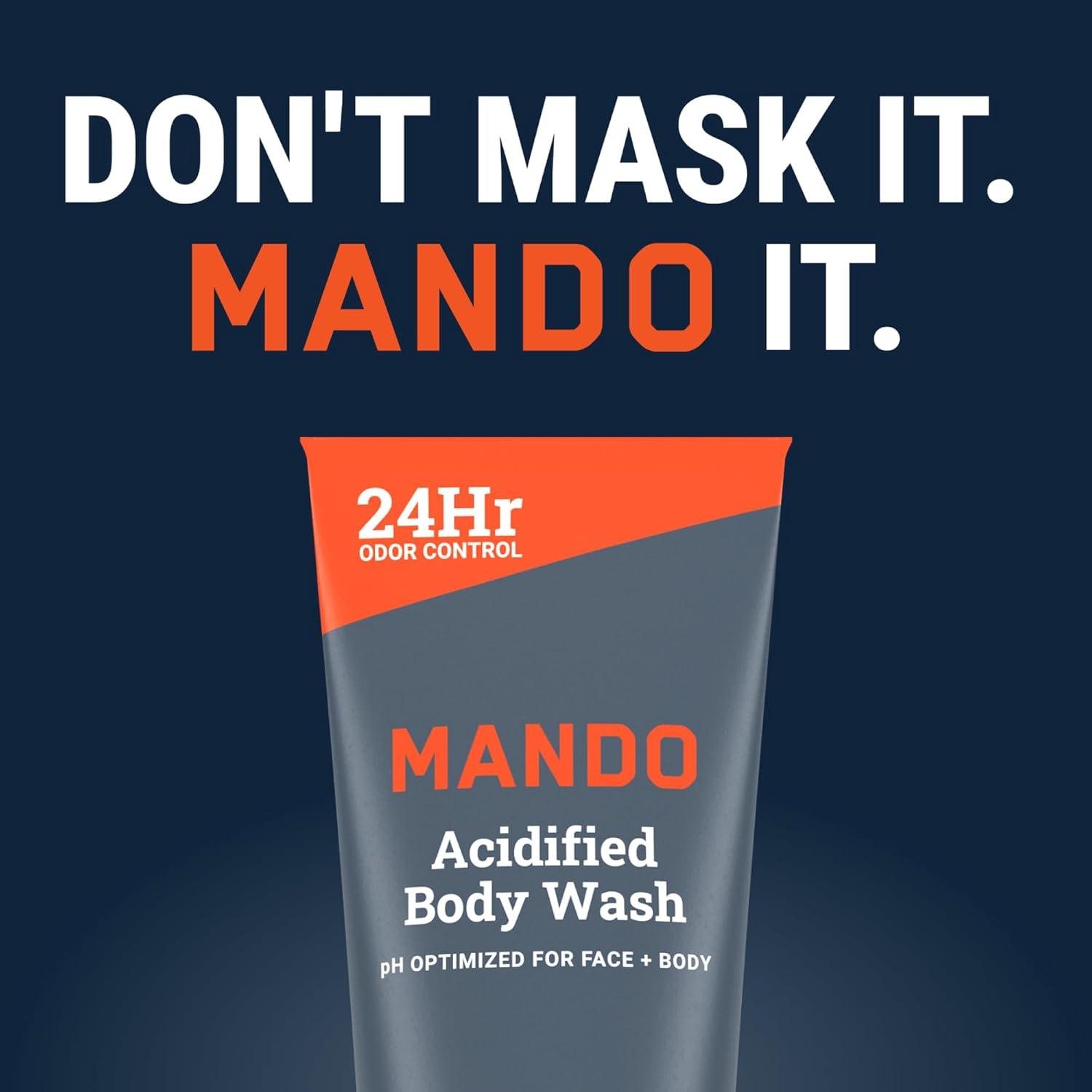 image:imageMando Odor Shield Body Wash 24 Hour Control Removes Odor Better than Soap SLS and Paraben Free Skin Safe 85 Ounce Pro SportMt Fuji