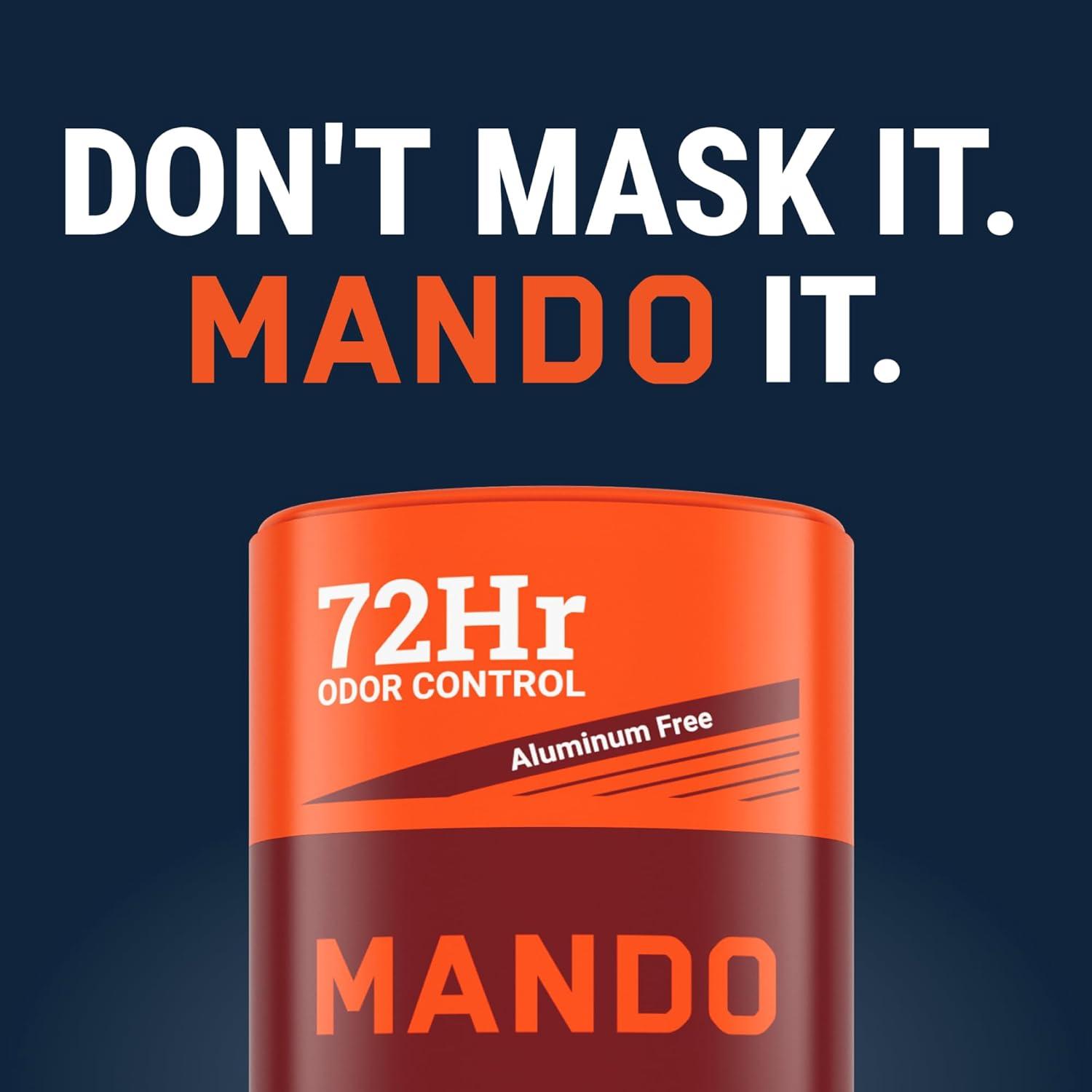 image:imageMando Whole Body Deodorant For Men Smooth Solid Stick 72 Hour Odor Control Aluminum Free Baking Soda Free Skin Safe 26 Ounce Pack of 2 Bourbon LeatherBourbon Leather Pro Sport