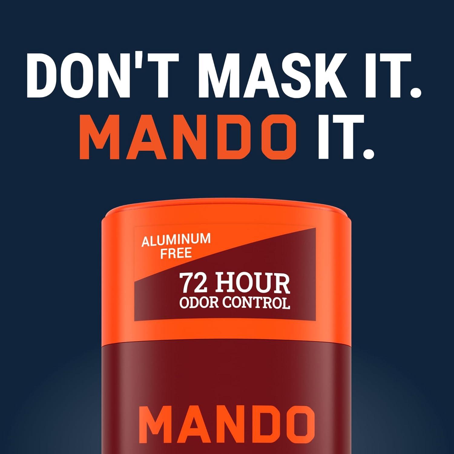 image:imageMando Whole Body Deodorant For Men Smooth Solid Stick 72 Hour Odor Control Aluminum Free Baking Soda Free Skin Safe 26 Ounce Pack of 2 Bourbon LeatherBourbon Leather