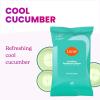 Lume Acidified Deodorant Wipes – 24 Hour Odor Control – Aluminum Free, Baking Soda Free, Skin Loving – 45 Count (Pack of 1) (Cool Cucumber)