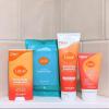 Lume Skin Care Gift Set for Women, Whole Body Deodorant Starter Pack – Smooth Solid Stick, Invisible Cream Tube, Acidified Body Wash Mini & Deodorant Wipes – Aluminum Free Odor Control (Peony Rose)(Clean Tangerine)