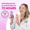 Lume Whole Body Deodorant – Invisible Cream Tube Mini + Solid Stick Bundle – 72 Hour Odor Control – Aluminum & Baking Soda Free, Skin Loving (Unscented)(Vanilla Bliss)