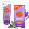 Lume Whole Body Deodorant – Invisible Cream – 72 Hour Odor Control – Aluminum Free, Baking Soda Free, Skin Safe – 3.0 Ounce Tube and 2.6 Ounce Solid Stick Bundle (Soft Powder)(Lavender Sage)