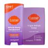 Lume Whole Body Deodorant And Soap – 2.6 Ounce Smooth Solid Stick With 72 Hour Odor Control and 5 Ounce Triple Milled Soap – Aluminum Free, Baking Soda Free and Skin Loving (Clean Tangerine)(Lavender Sage)