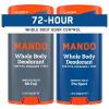 Mando Whole Body Deodorant For Men – Smooth Solid Stick – 72 Hour Odor Control – Aluminum Free, Baking Soda Free, Skin Safe – 2.6 Ounce (Pack of 2) – Bourbon Leather(Mt Fuji & Pro Sport)