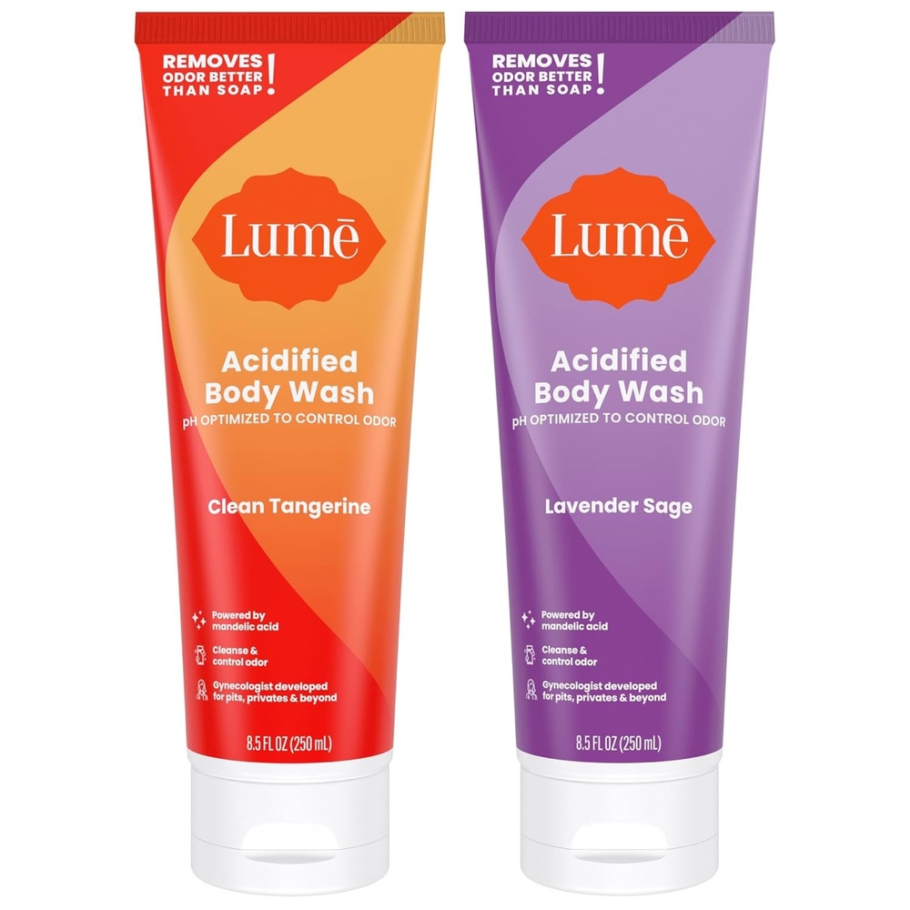 image:imageLume Acidified Body Wash  24 Hour Odor Control  Removes Odor Better than Soap  Moisturizing Formula  Formulated Without SLS or Parabens  OBGYN Developed  85 ounce Peony RoseClean Tangerine  Lavender Sage