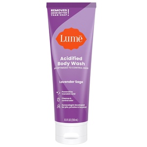 Lume Acidified Body Wash – 24 Hour Odor Control – Removes Odor Better than Soap – Moisturizing Formula – Formulated Without SLS or Parabens – OB/GYN Developed – 8.5 ounce (Peony Rose)(Lavender Sage)